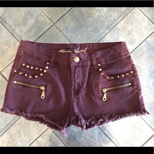 Denim & Co. Studded Shorts